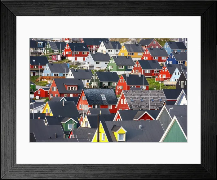 Framed Print : Old Nuuk, Nuuk, Greenland Framed Print : Old Nuuk, Nuuk, Greenland