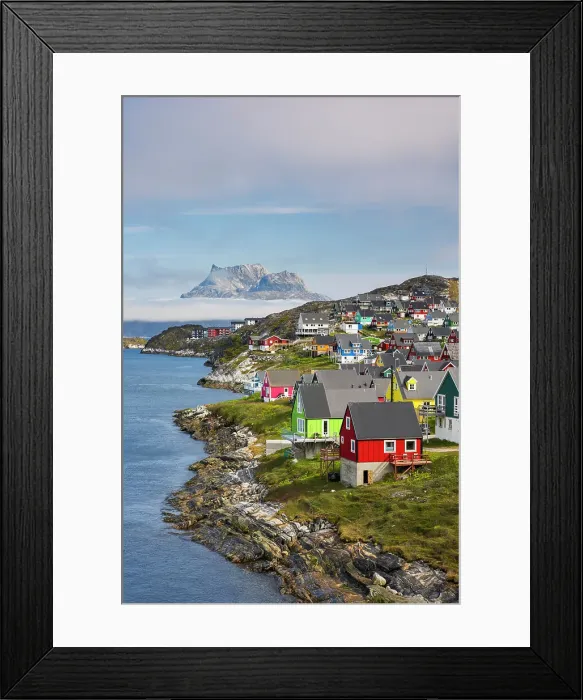 Framed Print : Old Nuuk, Nuuk, Greenland Framed Print : Old Nuuk, Nuuk, Greenland