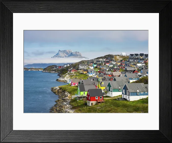 Framed Print : Old Nuuk, Nuuk, Greenland Framed Print : Old Nuuk, Nuuk, Greenland