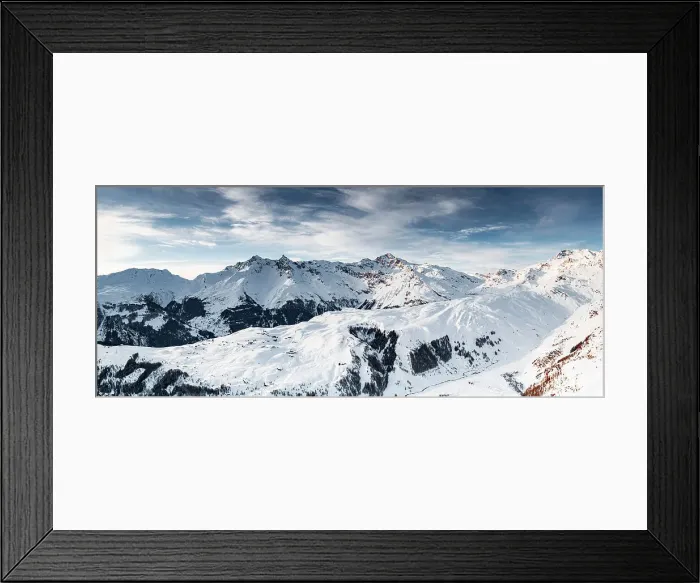 Framed Print : Aerial panoramic view of mountain range covered with snow at sunset, Madesimo, Valle Spluga, Valtellina, Lombardy, Italy Framed Print : Aerial panoramic view of mountain range covered with snow at sunset, Madesimo, Valle Spluga, Valtellina, Lombardy, Italy