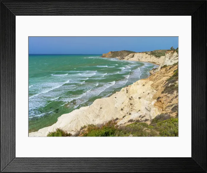 Framed Print : Europe, Italy, Sicily, Agrigento. The coast at the Scala dei Turchi Framed Print : Europe, Italy, Sicily, Agrigento. The coast at the Scala dei Turchi