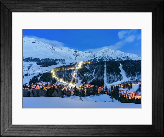 Framed Print : Lights of snowy ski slopes at night view from Andossi, Madesimo, Valle Spluga, Valtellina, Sondrio province, Lombardy, Italy Framed Print : Lights of snowy ski slopes at night view from Andossi, Madesimo, Valle Spluga, Valtellina, Sondrio province, Lombardy, Italy
