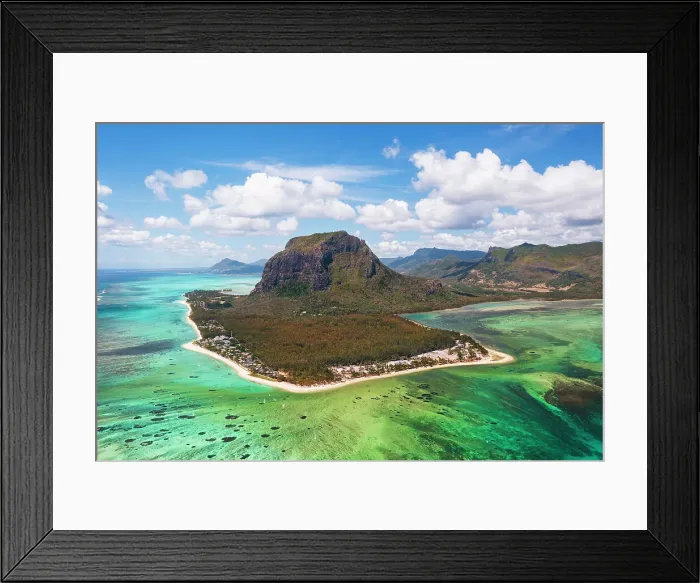 Framed Print : Le Morne Brabant Peninsula, Black River (Riviere Noire), West Coast, Mauritius Framed Print : Le Morne Brabant Peninsula, Black River (Riviere Noire), West Coast, Mauritius