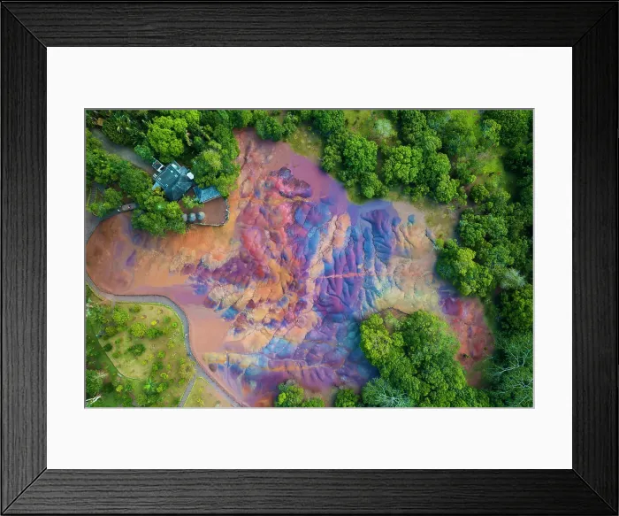 Framed Print : Chamarel Seven Colored Earth Geopark, Black River (Riviere Noire), Mauritius Framed Print : Chamarel Seven Colored Earth Geopark, Black River (Riviere Noire), Mauritius