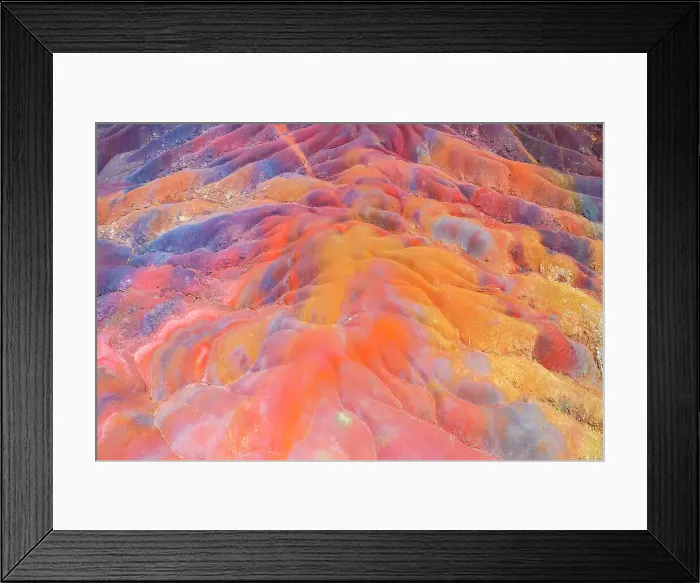 Framed Print : Chamarel Seven Colored Earth Geopark, Black River (Riviere Noire), Mauritius Framed Print : Chamarel Seven Colored Earth Geopark, Black River (Riviere Noire), Mauritius