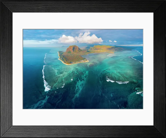 Framed Print : Le Morne Brabant Peninsula, Black River (Riviere Noire), West Coast, Mauritius Framed Print : Le Morne Brabant Peninsula, Black River (Riviere Noire), West Coast, Mauritius