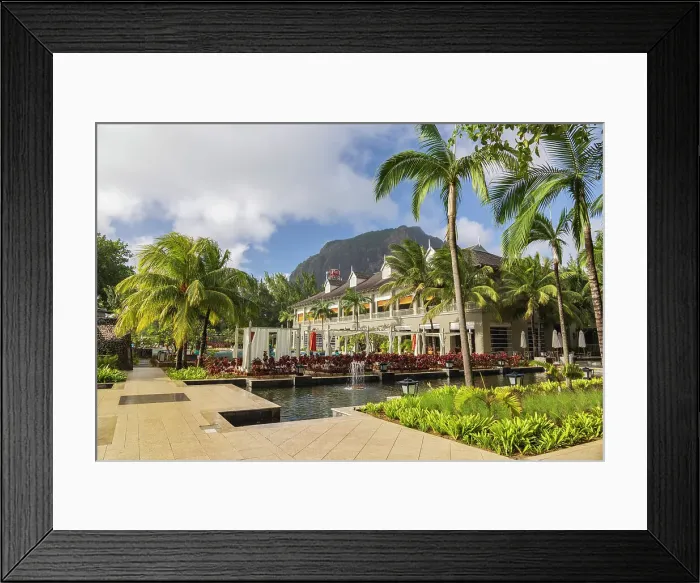 Framed Print : The Marriott Mauritius Resort luxury hotel at Le Morne on the Indian Ocean island of Mauritius, East Africa. June 2024 Framed Print : The Marriott Mauritius Resort luxury hotel at Le Morne on the Indian Ocean island of Mauritius, East Africa. June 2024