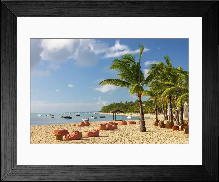 Framed Print : Beautiful tropical beach at Le Morne on the Indian Ocean island of Mauritius, East Africa. June 2024 Framed Print : Beautiful tropical beach at Le Morne on the Indian Ocean island of Mauritius, East Africa. June 2024