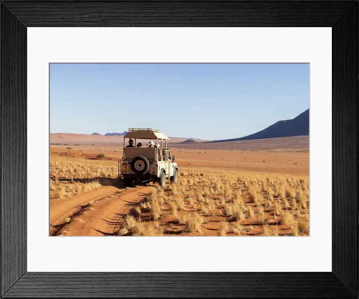 Framed Print : Tourists on safari, Wolwedans, NamibRand Nature Reserve, Namibia, Africa Framed Print : Tourists on safari, Wolwedans, NamibRand Nature Reserve, Namibia, Africa