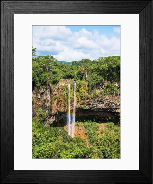 Framed Print : Chamarel Waterfall, Black River (Riviere Noire), Mauritius Framed Print : Chamarel Waterfall, Black River (Riviere Noire), Mauritius