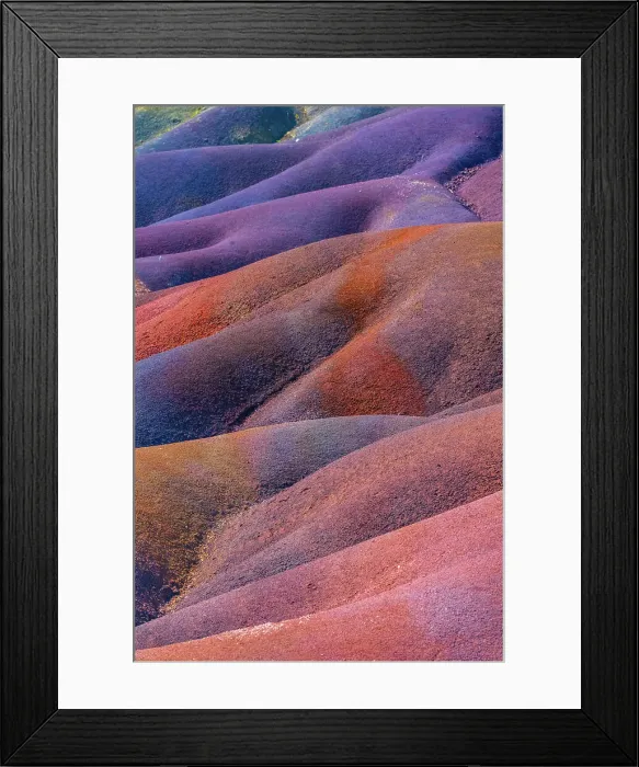 Framed Print : Chamarel Seven Colored Earth Geopark, Black River (Riviere Noire), Mauritius Framed Print : Chamarel Seven Colored Earth Geopark, Black River (Riviere Noire), Mauritius