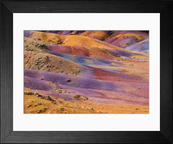 Framed Print : Chamarel Seven Colored Earth Geopark, Black River (Riviere Noire), Mauritius