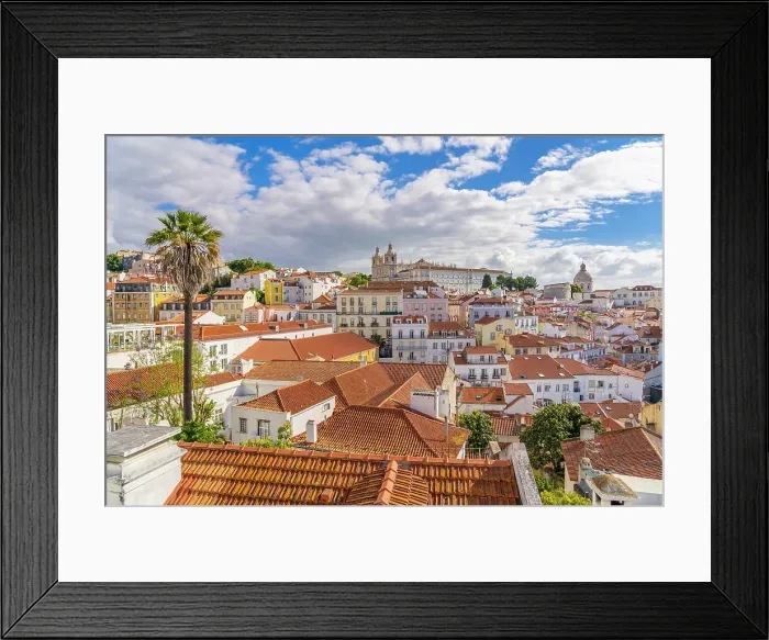 Framed Print : The view from the viewpoint Miradouro das Portas do Sol, Lisbon, Portugal, Europe Framed Print : The view from the viewpoint Miradouro das Portas do Sol, Lisbon, Portugal, Europe