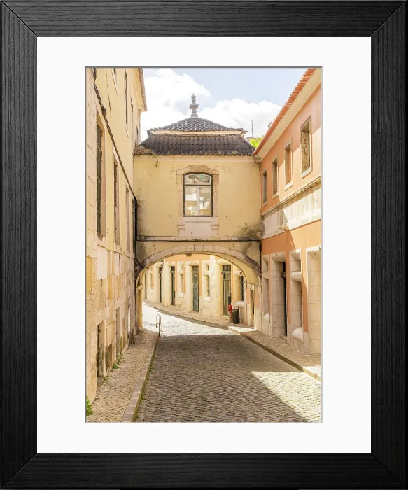 Framed Print : A colourful street in Bairro Alto, Lisbon, Portugal, Europe Framed Print : A colourful street in Bairro Alto, Lisbon, Portugal, Europe