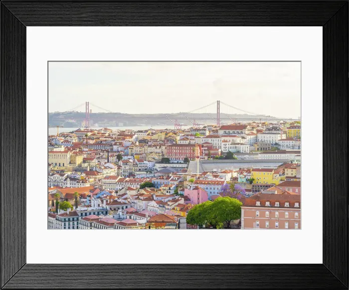 Framed Print : The view from the viewpoint Miradouro da Senhora do Monte, Lisbon, Portugal, Europe Framed Print : The view from the viewpoint Miradouro da Senhora do Monte, Lisbon, Portugal, Europe
