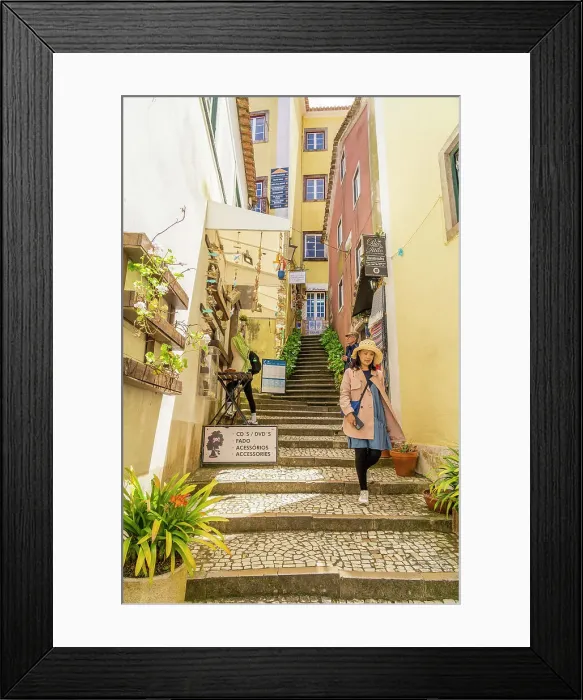 Framed Print : Alleyway, Sintra, Portugal, Europe Framed Print : Alleyway, Sintra, Portugal, Europe