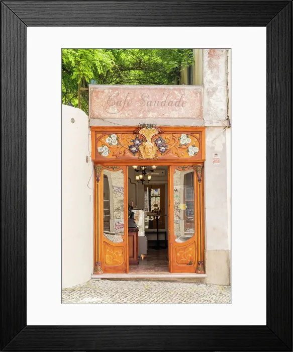 Framed Print : Cafe in Sintra, Portugal, Europe Framed Print : Cafe in Sintra, Portugal, Europe