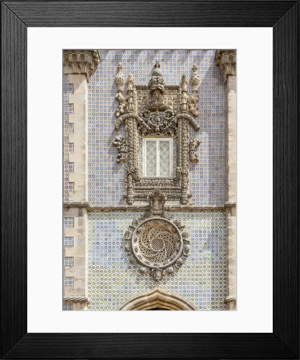 Framed Print : Window, National Palace of Pena, Sintra, Portugal, Europe