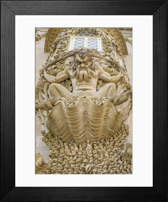 Framed Print : Gargoyle on the National Palace of Pena, Sintra, Portugal, Europe