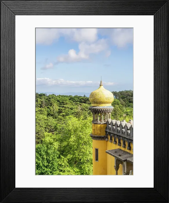 Framed Print : Domed Tower at The National Palace of Pena, Sintra, Portugal, Europe Framed Print : Domed Tower at The National Palace of Pena, Sintra, Portugal, Europe
