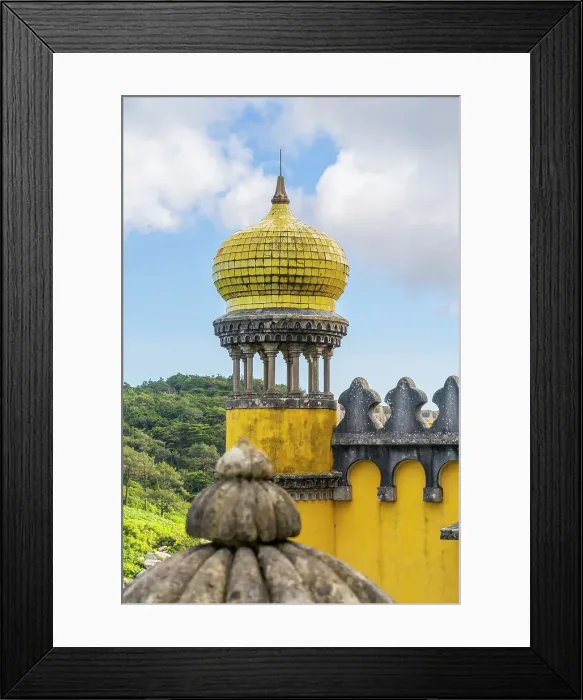 Framed Print : Domed Tower at The National Palace of Pena, Sintra, Portugal, Europe Framed Print : Domed Tower at The National Palace of Pena, Sintra, Portugal, Europe