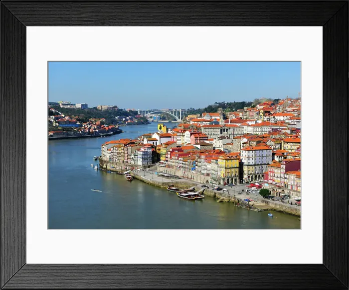 Framed Print : Ribeira district, facing the Douro river, a Unesco World Heritage Site. Oporto, Portugal Framed Print : Ribeira district, facing the Douro river, a Unesco World Heritage Site. Oporto, Portugal