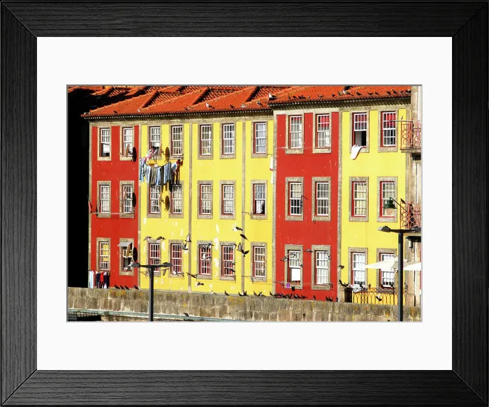 Framed Print : Traditional architecture of the Ribeira, a Unesco World Heritage Site. Oporto, Portugal Framed Print : Traditional architecture of the Ribeira, a Unesco World Heritage Site. Oporto, Portugal