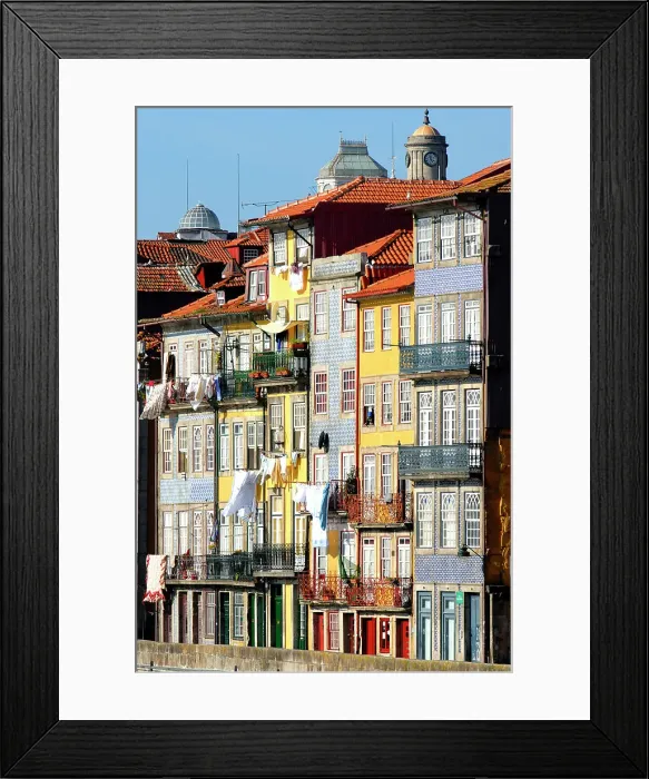 Framed Print : Traditional architecture of the Ribeira, a Unesco World Heritage Site. Oporto, Portugal Framed Print : Traditional architecture of the Ribeira, a Unesco World Heritage Site. Oporto, Portugal