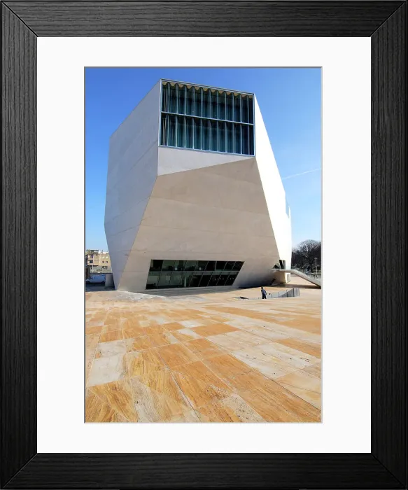 Framed Print : Casa da Musica at Oporto. A project by Rem Koolhaas, Oporto, Portugal Framed Print : Casa da Musica at Oporto. A project by Rem Koolhaas, Oporto, Portugal