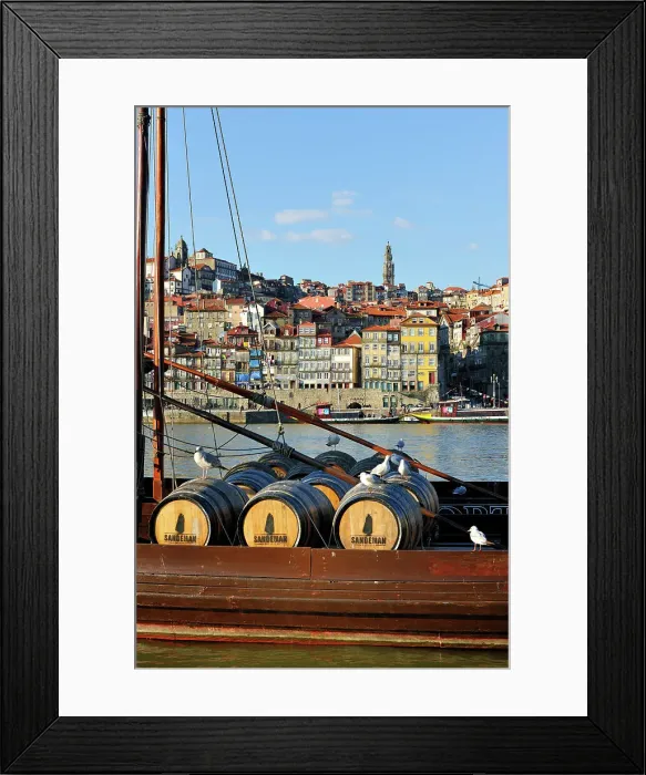 Framed Print : Ribeira district, facing the Douro river, a Unesco World Heritage Site. Oporto, Portugal Framed Print : Ribeira district, facing the Douro river, a Unesco World Heritage Site. Oporto, Portugal