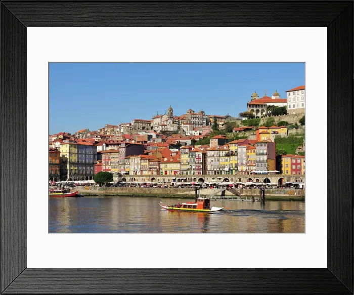 Framed Print : Ribeira district, facing the Douro river, a Unesco World Heritage Site. Oporto, Portugal Framed Print : Ribeira district, facing the Douro river, a Unesco World Heritage Site. Oporto, Portugal