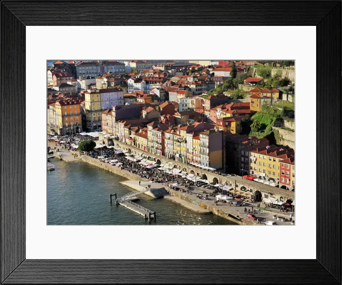 Framed Print : Ribeira district, facing the Douro river, a Unesco World Heritage Site. Oporto, Portugal Framed Print : Ribeira district, facing the Douro river, a Unesco World Heritage Site. Oporto, Portugal