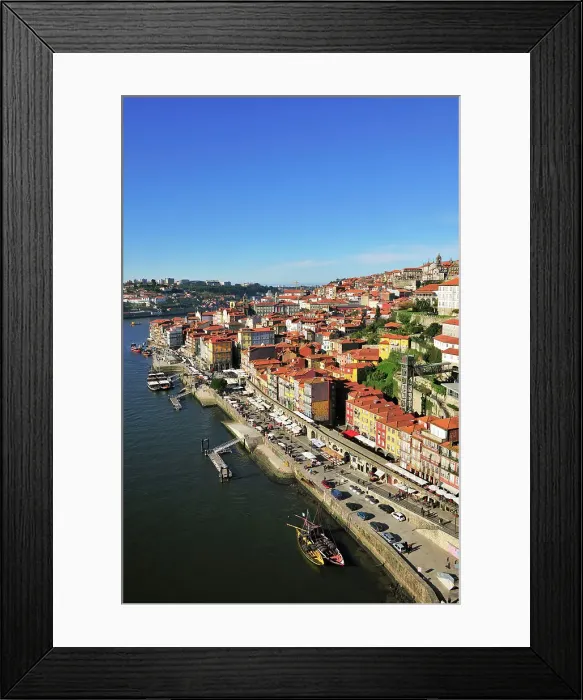 Framed Print : Ribeira district, facing the Douro river, a Unesco World Heritage Site. Oporto, Portugal Framed Print : Ribeira district, facing the Douro river, a Unesco World Heritage Site. Oporto, Portugal