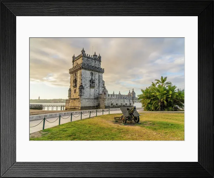 Framed Print : Belem Tower also known as The Tower of Saint Vincent, UNESCO World Heritage, Lisbon, Portugal, Europe