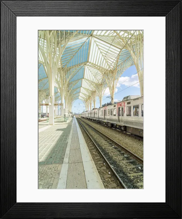 Framed Print : Oriente train station, Lisbon, Portugal, Europe Framed Print : Oriente train station, Lisbon, Portugal, Europe