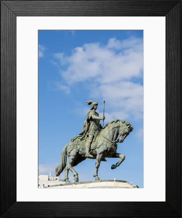 Framed Print : Statue of King John I, Lisbon, Portugal, Europe