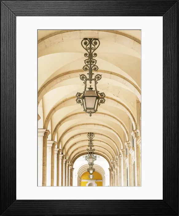 Framed Print : Arches of the Ministry of Justice, Lisbon, Portugal, Europe