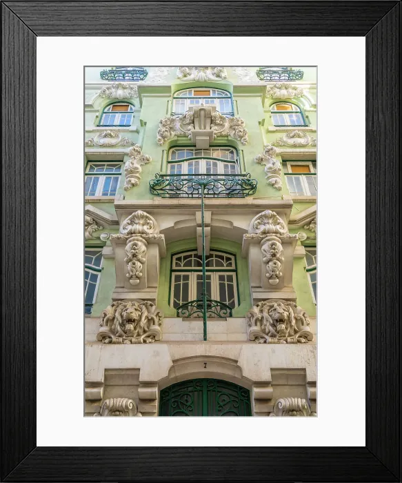 Framed Print : A beautiful building on Rua da Conceicao, Lisbon, Portugal, Europe Framed Print : A beautiful building on Rua da Conceicao, Lisbon, Portugal, Europe