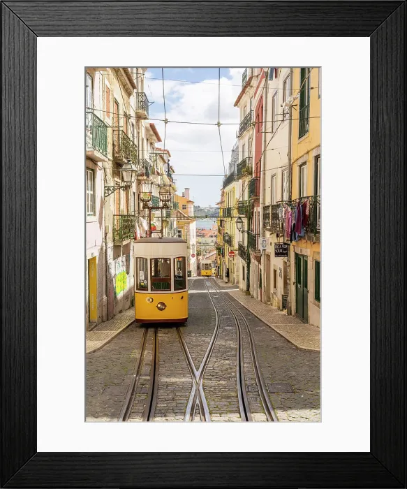 Framed Print : The tram Elevador da Bica, Bica, Lisbon, Portugal, Europe Framed Print : The tram Elevador da Bica, Bica, Lisbon, Portugal, Europe