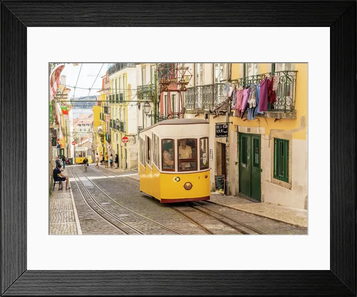 Framed Print : The tram Elevador da Bica, Bica, Lisbon, Portugal, Europe Framed Print : The tram Elevador da Bica, Bica, Lisbon, Portugal, Europe