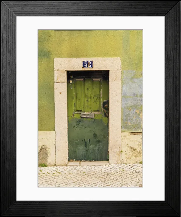 Framed Print : Door in Lisbon, Portugal, Europe Framed Print : Door in Lisbon, Portugal, Europe