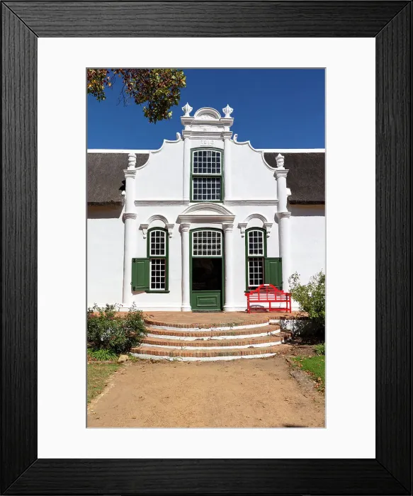 Framed Print : Manor House on Boschendal Wine Estate, Franschhoek, Western Cape, South Africa Framed Print : Manor House on Boschendal Wine Estate, Franschhoek, Western Cape, South Africa