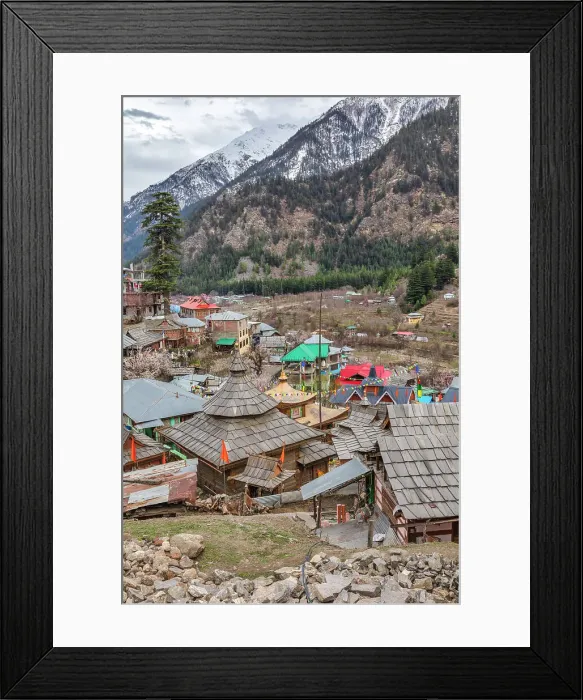 Framed Print : Bering Nag temple, Sangla, India Framed Print : Bering Nag temple, Sangla, India