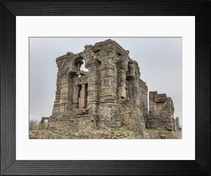 Framed Print : Martand Sun Temple, 8th century, Anantnag, Kashmir, India Framed Print : Martand Sun Temple, 8th century, Anantnag, Kashmir, India