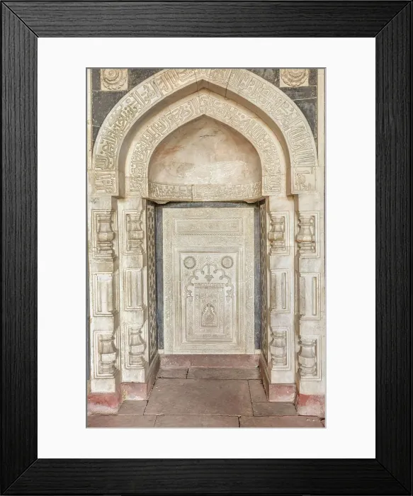 Framed Print : Qila Kuhna Masjid mosque, 1541, Purana Qila, Old Fort, New Delhi, India Framed Print : Qila Kuhna Masjid mosque, 1541, Purana Qila, Old Fort, New Delhi, India