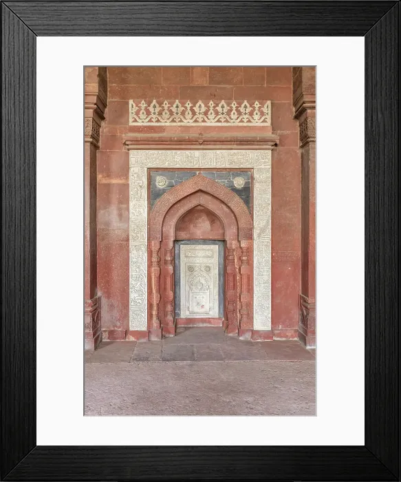 Framed Print : Qila Kuhna Masjid mosque, 1541, Purana Qila, Old Fort, New Delhi, India Framed Print : Qila Kuhna Masjid mosque, 1541, Purana Qila, Old Fort, New Delhi, India