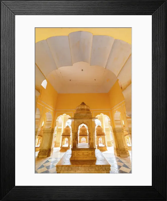 Framed Print : Gatore Ki Chhatriyan, Jaipur, Rajasthan, India