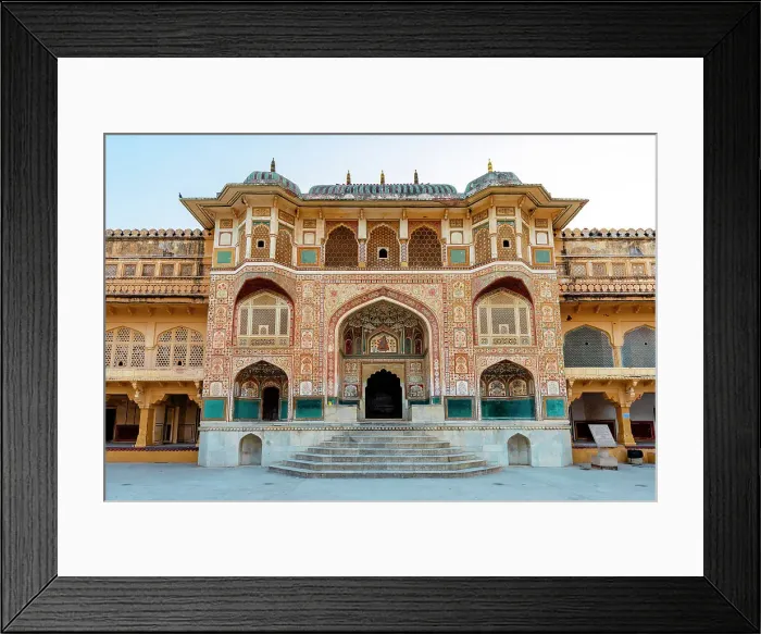 Framed Print : Ganesh Pol Entrance, Amber Fort, Amer, Rajasthan, India Framed Print : Ganesh Pol Entrance, Amber Fort, Amer, Rajasthan, India