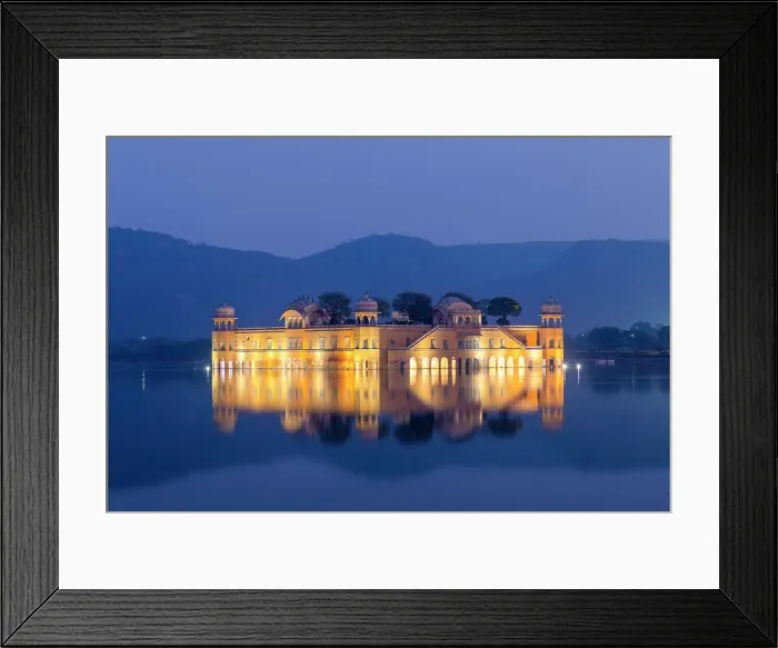 Framed Print : Jal Mahal Palace at Dusk, Man Sagar Lake, Jaipur, Rajasthan, India Framed Print : Jal Mahal Palace at Dusk, Man Sagar Lake, Jaipur, Rajasthan, India