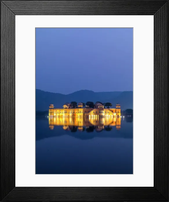 Framed Print : Jal Mahal Palace at Dusk, Man Sagar Lake, Jaipur, Rajasthan, India Framed Print : Jal Mahal Palace at Dusk, Man Sagar Lake, Jaipur, Rajasthan, India